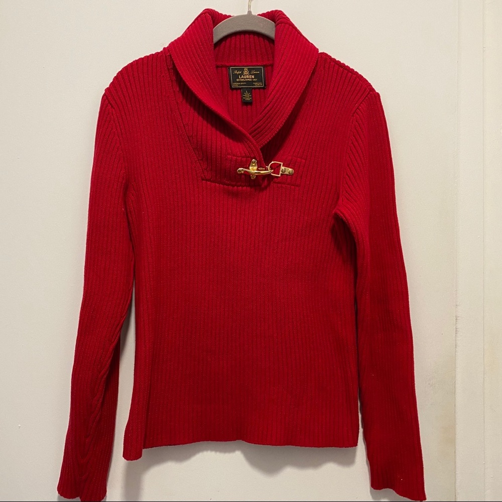 Ralph Lauren red sweater